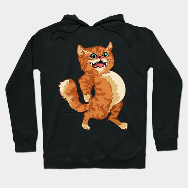 Funny cat memes for kids Hoodie by PunnyPoyoShop